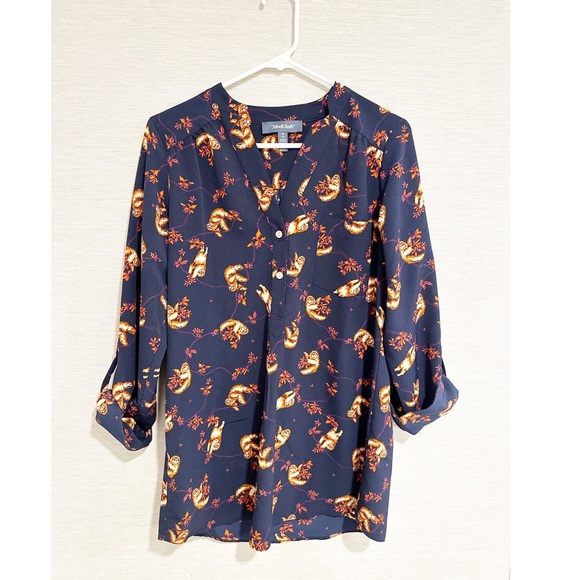 ModCloth sloth button blouse - Picture 1 of 6